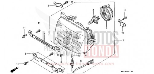 SCHEINWERFER (2) (XL600VR) XL600VR de 1994